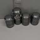 Lichamp LED Camping Lantern, 4 Pack Battery Powered Flashlight for Power Outages, Portable Collapsible Hanging Light Essential for Home, Outdoor, Emergency Lamp Survival Kit Gear for Hurricane, Gray