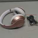 Wireless Bluetooth Headphones Over Ear 65H Playtime HiFi Stereo Headset with Microphone and 6EQ Modes Foldable Bluetooth V5.3 Headphones for Travel Smartphone Computer Laptop Rose Gold