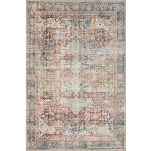 Loloi Loren Collection LQ-14 Brick/Multi 2'-6" x 7'-6" Runner Rug