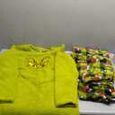 Dr. Seuss GRINCH Santa Plaid Plush Fleece Pajama Sleep Set (Medium, Green)