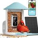 NETVUE by Birdfy Smart Bird Feeder with 2K HD AI Camera Solar Powered, Wireless Wildbird Watching, Live Stream&Color Night Vision, Auto-Capture & Notify, Free Cloud Storage(AI by Subscription)