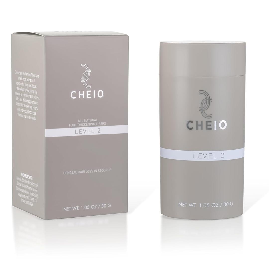 Hair Thickening Fibers - 30g - Level 2 (Dark Brown) - Keratin Fibers for Bald Spots & Thinning Hair for Men and Women - Covers Spots in Seconds - Quick Solution for Hair Loss