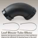 4283-700-6900 Blower Tube Elbow Compatible with Stihl BR800 BR800X Backpack Leaf Blowers Pipe Elbow Replace 42837006900 4283 700 6900, Black