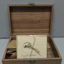 Handmade Walnut-Colored Keepsake Storage Box with Lid - Ideal Gift for Weddings, Anniversaries, Birthdays, or Travel Letters. Perfect for Home Decoration (Storage Box-25 * 18cm)