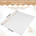 Kolldenn 2 Rolls Light Wood Grain Fabric Paper Bulletin Board Roll 4 x 12ft