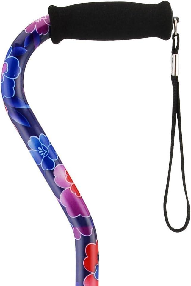 Nova Medical Lightweight Adjustable Designer Canes with Offset Handles, 1 Count