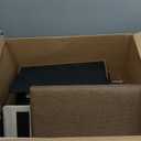 Dog Stairs with Storage, 4-Step Wider Sturdy Dog Steps for Small/Medium/Large Dogs and Older Cats, Folding Doggie Ramp for Bed/Couch/Car Hold Up to 180 lbs (22" H, Brown)