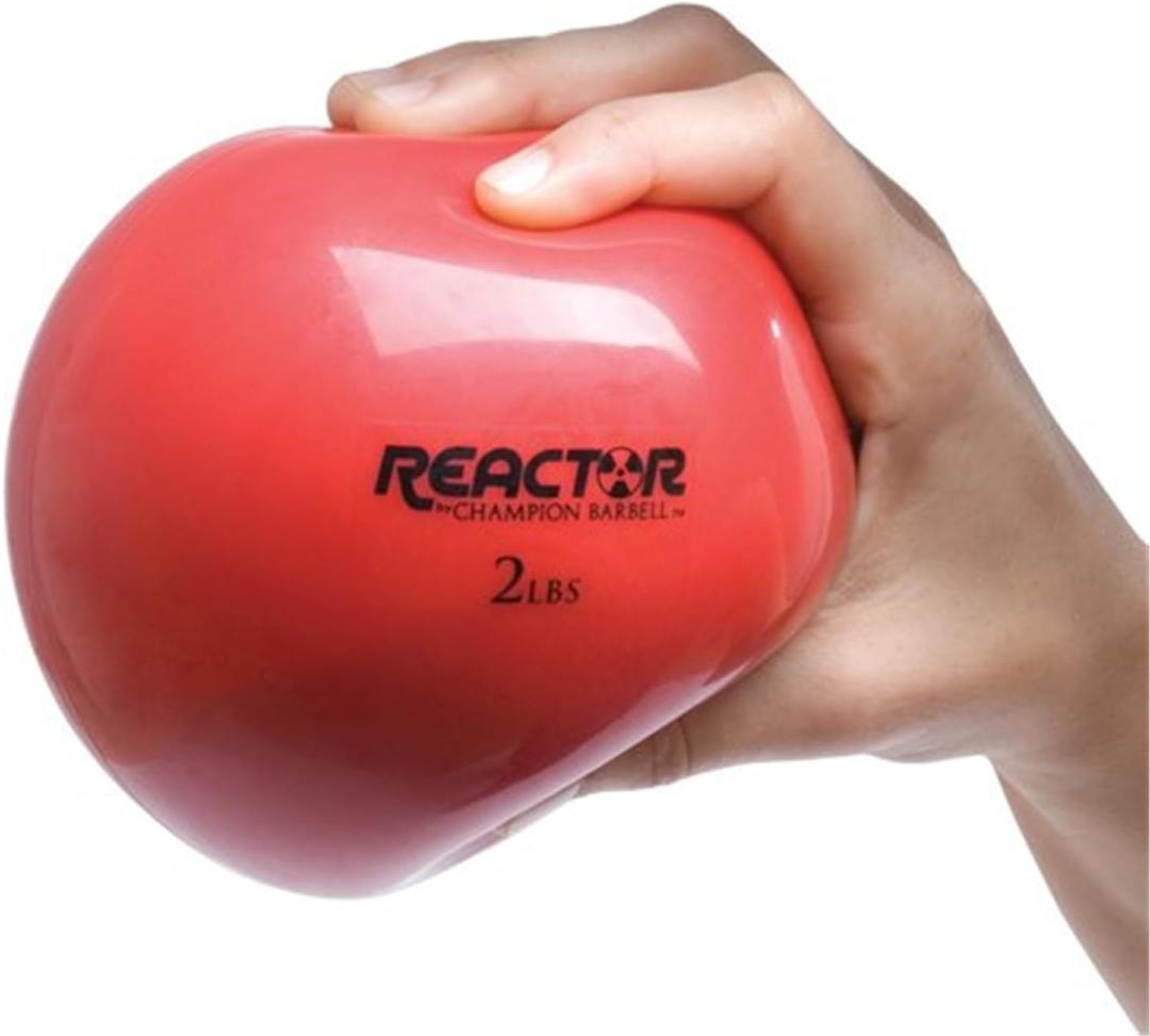 Champion Barbell Hand Held Fitness Ball (2-Pound, Red)