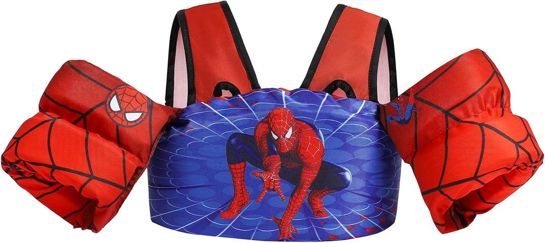 Toddler Floaties Kids Swim Vest for 22-66 Pounds Boys & Girls, Baby Swim Float Vest for Pool with Shoulder Harness Arm Wings, for Kids 2 3 4 5 6 7 Years Old Baby, Small