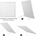 Gooselog Granny Square Blocking Boards for Crochet Projects with 20 Pegs,13"Crochet Blocking Board,Plastic Waterproof Crochet Peg Blocking Board (white)