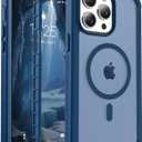 Jaroco Magnetic for iPhone 14 Pro Max Case, [Compatible with MagSafe][Military Grade Drop Protection][Heavy Duty Protection][Non-Slip][Shockproof] 2-Layer Durable Bumper Phone Case 6.7''-Deep Blue