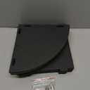 LuiceABC Corner Shelf Wall Mount, 5 Tier Corner Floating Shelf for Home, Bedroom, Office, Bathroom, Living Room Decorative (Black)