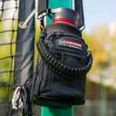 NATURE PIONEOR Water Bottle Holder with Adjustable Strap - 25/32/40oz Insulated Water Bottle Carrier Sling Sleeve with Paracord Handle & 2 Storage Pockets, Hiking, Camping, Gym (Black)