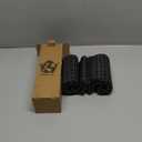 Kevin Textile Pack of 2 Decorative Outdoor Waterproof Throw Pillow Covers Stripe Square Pillowcases Modern Cushion Cases for Patio Couch Bench 18 x 18 Inch Black