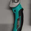 Cardboard Cutter Electric Box Cutter, Father Day Gifts for Dad from Daughter Son Wife, 4V Cordless Electric Scissors Rotary Blade for Cardboard Recycling Rechargeable DIY Tools Cutting Carpet Leather (Warm Yellow)