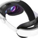 KIWI design K4 Boost Battery Head Strap for Meta Oculus Quest 3/3S, Adjustable VR Headband Accessories with Dual Charge, Extend Playtime & Reduce Facial Stress