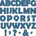 300 PCS Large 7" Font Navy Bulletin Board Letters and Punctuation Cutouts Set Slate Blue Theme Decoration Letters for Classroom Alphabet Poster Wall Bulletin Board Display Home School Decor