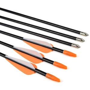 Fiberglass Practice Arrows Archery 24 26 28 30Inch Target Shooting Safetyglass Recurve Bows Suitable for Youth Children Woman Beginner