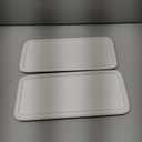 Porcelain Watercolor Palette, Ceramic Artist Paint Palette, Watercolor Mixing Tray for Watercolor Gouache Acrylic Oil Painting10 * 4.7'' Rectangle 2Pcs