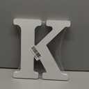 12 inch White Wood Letters Unfinished Wood Letters for Wall Decor Decorative Standing Letters White Block Letters for wall Decoration for Craft Home Party Projects (K)