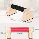 Wood Push Up Bars, Non-Slip Calisthenics Equipment for Strength Training, Solid Wood Calisthenics Bars & Parallettes Bars, Push Up Handles for Floor Exercises