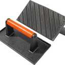 vivicreate Bacon Press, Griddle Press, Grill Press, Meat Press, cast Iron Grill Press, cast Iron Griddle, Iron Press, cast Iron Material with Wooden Handle (rectangle)