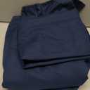 Amazon Basics Lightweight Super Soft Easy Care Breathable Microfiber 4 Piece Bed Sheets Set with 14-Inch Deep Pockets, Full, Navy Blue, Solid