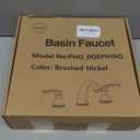 Widespread Bathroom Faucets 3 Hole Brushed Nickel 8 Inch Faucet for Bathroom Sink Vanity RV Farmhouse Double Handles 3 Piece Faucets with Pop Up Drain