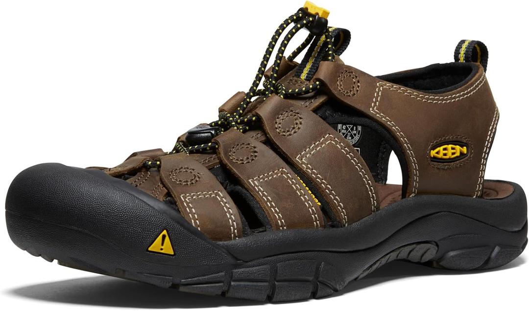 KEEN Men's Newport Closed Toe Comfortable Durable Leather Water Sandals (12)
