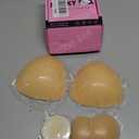 Mearter Ultra Push up Sticky Bra Pads Inserts | Double Sided Adhesive Bra Inserts | Stick on Bra for Sports Bra Swimsuit (Medium, Beige) (Beige, M)