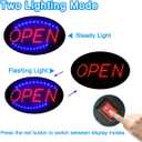 KEBE LED Open Sign, 19"x10" Bright High Visibility Advertisement Board Electric Display Sign Flashing Light for Business Walls Window Bar Shop Hotel, Two Modes