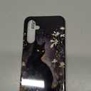 FUYOCWE for Samsung Galaxy A16 5G Phone Case,Black Cat with Gold Floral Cover,Compatible w/Magsafe,Screen Protector+Dual Layer Shell,Slim Hybrid Magnetic Soft Inner Hard Case for Galaxy A16 5G