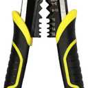 3 in 1 Multifunction Wire Cutters Heavy Duty,8 inch Linemans Pliers Diagonal Cutting Pliers, Wire Stripper,Flush Cutters Chrome Vanadium Steel Forged