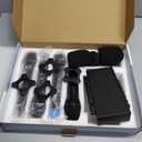 Pro Wireless Microphone System 4 Channel, UHF Metal Cordless Handheld Mics with Echo Bluetooth for Church Karaoke Singing, 4x50 Adjustable Frequency(MU-898 Battery 4 Handheld)