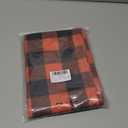 Softalker Fall Checkered Table Runner  Orange Buffalo Plaid Halloween Thanksgiving Stain Resistant Washable Table Decoration for Dining/Parties/Holiday Decor, 13 x 108 Inch