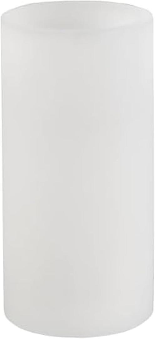 Mikasa Real Wax Flameless LED Battery Operated Candle, 3x6 Inch, White, Flat Top