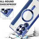 Case for Galaxy S25 Ultra with Card Holder.Business Blue | Shockproof Stylish PU Leather Magnetic Flip Wallet Cover with Card Holder Case for Samsung Galaxy S25 Ultra