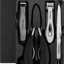 Large Nail Clippers Set, 5-Piece Sharp Toenail and Fingernail Clippers with Nail File, Ideal for Men and Women (Premium, Big Size, Heavy-Duty Design)