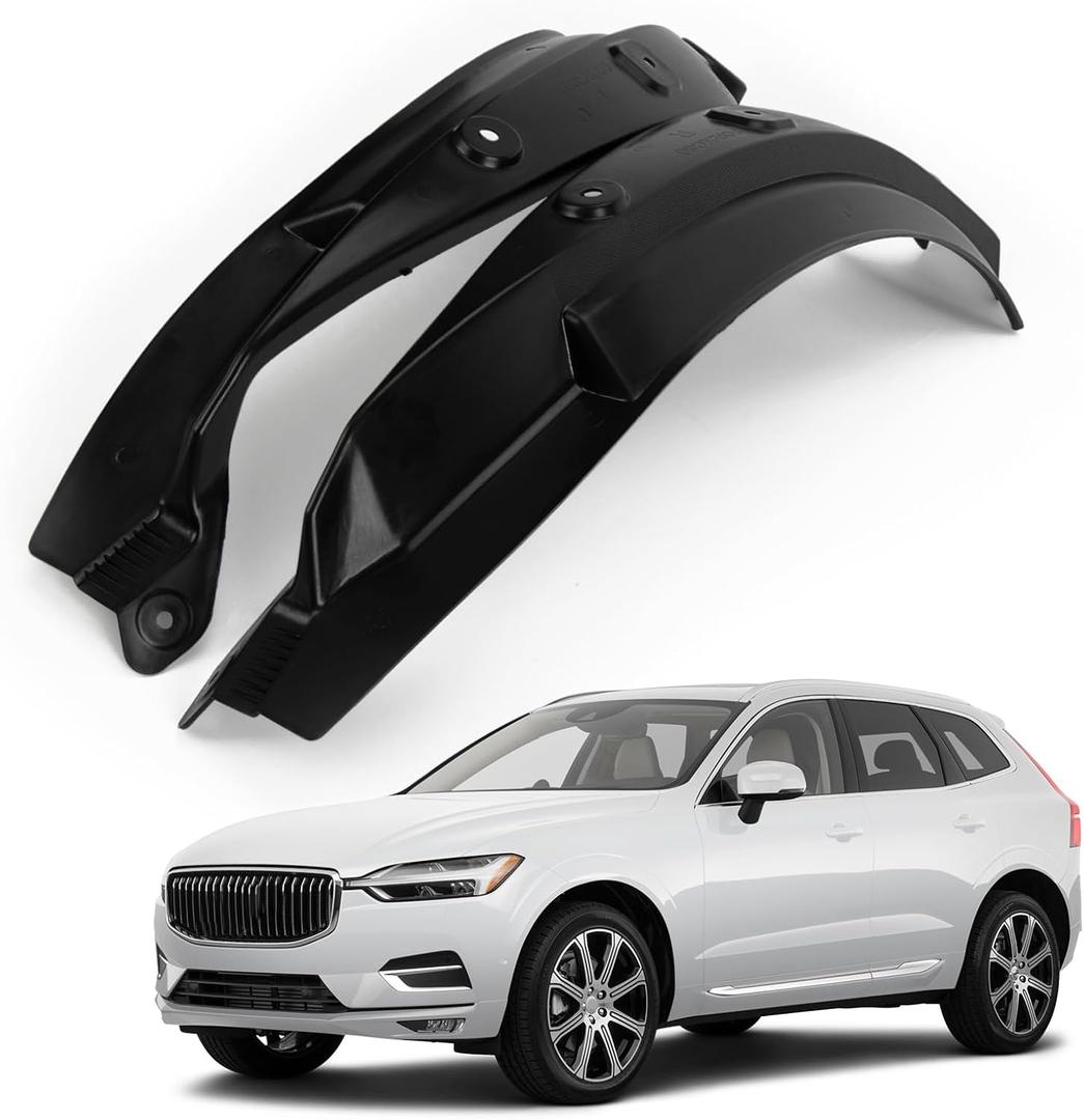 PSLER Fit for Volvo XC60 2018-2025 Rear Door Mud Flaps Set of 2PCS Mud Guard Kit Splash Guards Mudguards Mudflaps with Hardware Kits Accessory Front and Rear