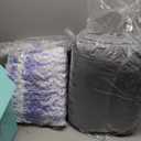 Dual Layer 4 Inch Memory Foam Mattress Topper King - 2 Inch Gel Memory Foam and 2 Inch Pillow Top Mattress Pad, 7-Zone Egg Crate King Size Mattress Topper (Gray)