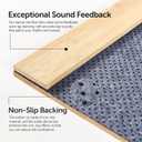Tap Dance Floor -Portable Dance Floor for Any Surface with Storage Bag, Solid Dance Board Mat, Cushioned Base Mat Perfect for Home, Studio & Events, 47.8"x38.5"
