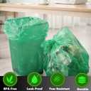 Tall Kitchen Biodegradable Trash Bags 13 Gallon (120 Bags) Eco-friendly Medium Green Garbage Bag 55 Liter Landfill-Friendly Can Liners Portable Camping Toilet Bags Made With epi (120 count)