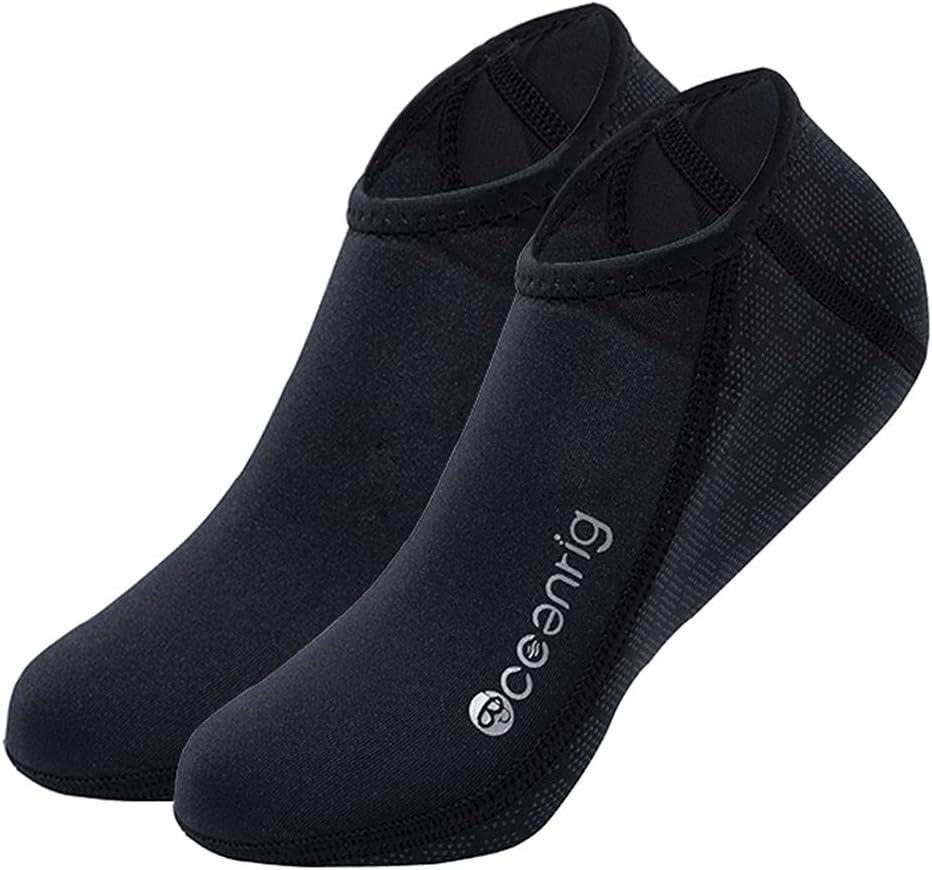 Free Diving Socks 2.5mm Neoprene Wetsuit Socks Thermal Water Socks Fin Socks for Snorkeling Surfing Swimming (X-Large, Black)