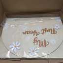 Geelin My First Year Birthday Board First Year Photo Board for Kids Large Wooden Picture Frame Sign 3D Daisy Baby Monthly Milestone Birthday Party Decor Baby Keepsake Gift for Boy Girl, 33 x 22 Inch