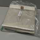 StorageWorks 11x11 Storage Cubes, Closet Storage Bins with Clear Window, Fabric Organizer for Clothes, Collapsible Storage Baskets with PU Handles, Beige, 3-Pack