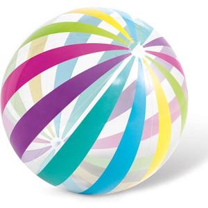 Intex Jumbo Inflatable Ball with Colorful Stripe Pattern, Multi, 42"