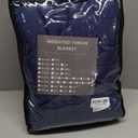 Navy Blue Weighted Blanket for Adults 12lbs, 48"x72", Twin Full Size Cooling Heavy Throw Blanket for 110-130lbs, Microfiber Soft Thick Big Blankets Weighted Comforter Gift for Sleeping