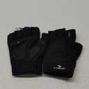 ATERCEL Workout Gloves for Men and Women, Exercise Gloves for Weight Lifting, Cycling, Gym, Training, Breathable and Snug fit (Large, Black)