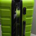 Coolife Luggage 3 Piece Set Suitcase Spinner Hardshell Lightweight TSA Lock (apple green,20/24/28)