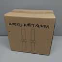 Wall Sconces Set of Two, 22" Black and Gold Bathroom Sconces with Clear Glass, Hardwired Modern Sconces Wall Decor Set of 2 Wall Light fixtures for Bathroom Mirror Living Room Hallway Bedroom